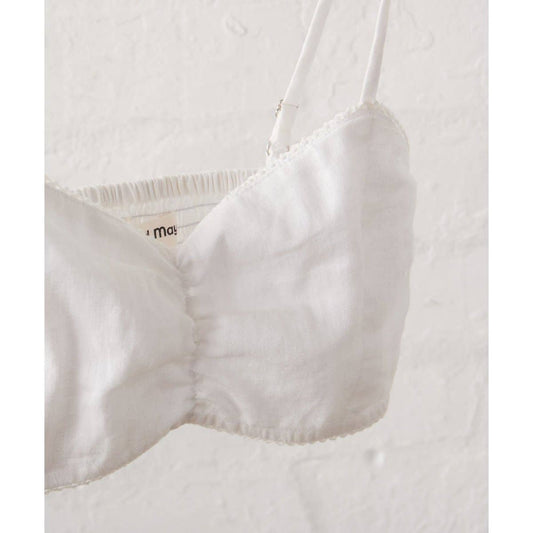 White Bralette - Linen: 6